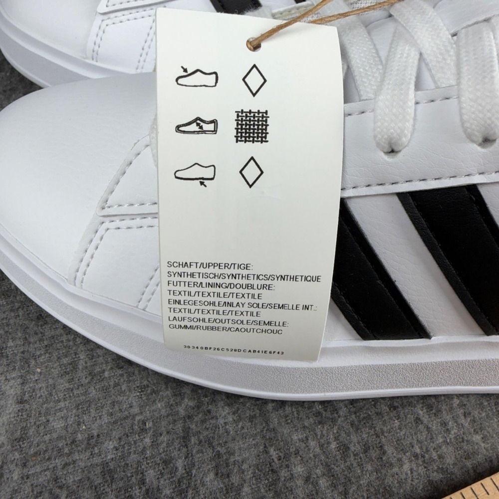 Adidas Grand Court 2.0 Shoes Mens Size 8.5 White Black Low Top Sneakers GW9195 - Picture 13 of 15